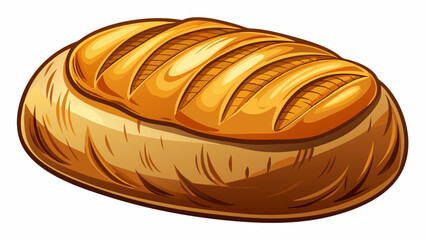 bread on white background