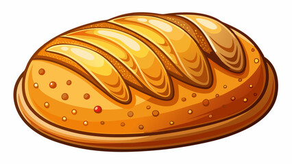 bread on white background