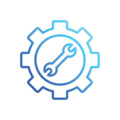 Gears  vector icon