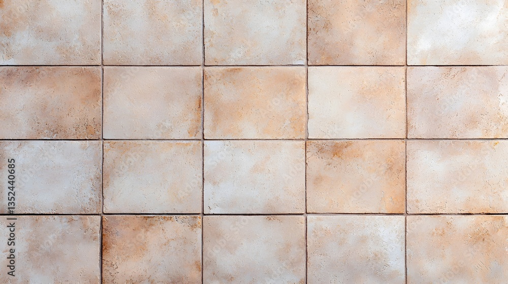 Poster elegant tiled background with a neutral symmetrical pattern