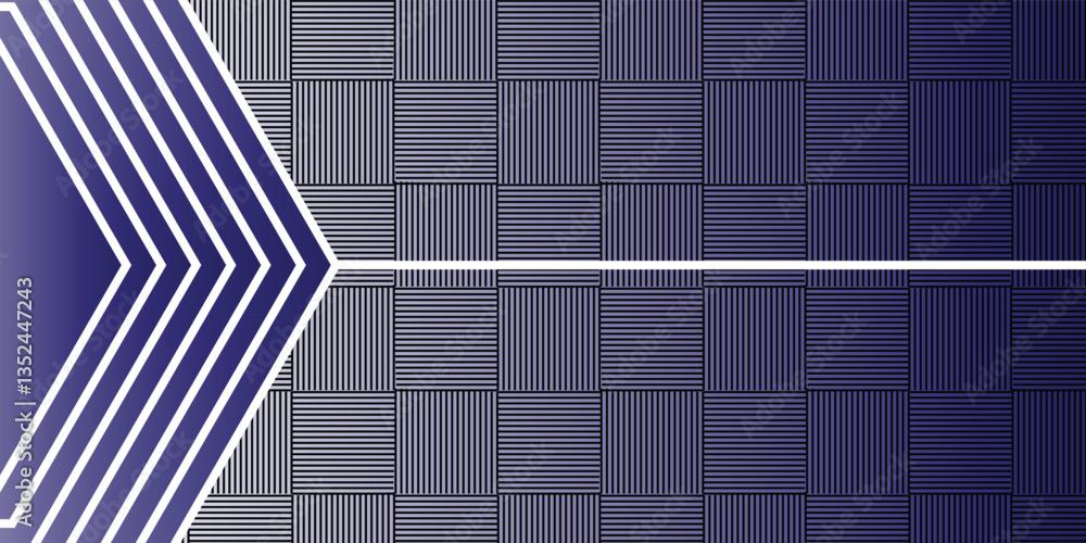 Poster blue geometric pattern background, vector abstract square lines art. trendy polygon with gradient pa