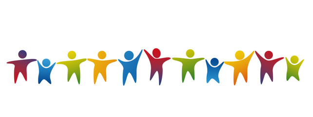 icone, silhouette, bambini, bimbi, infanzia, asilo,  allegria, felicità, scuola