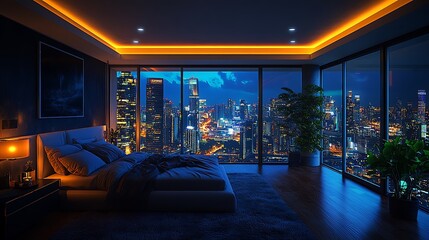 interior of a hotel room