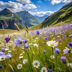 Obraz premium meadow with flowers
