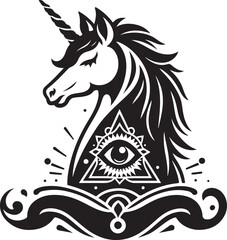 unicorn vector illustration