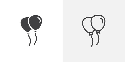 Balloons vector icon symbol. illustration sign collection. © Creatives