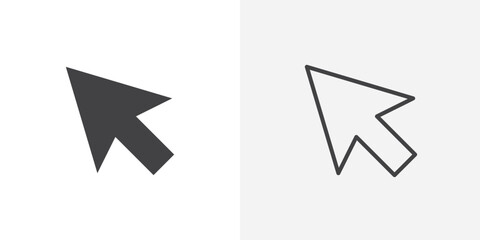 Cursor vector icon symbol. illustration sign collection.