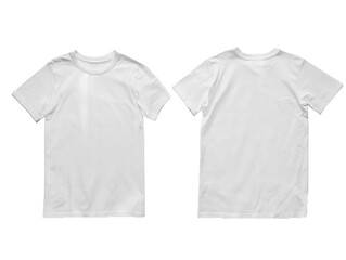 white shirt isolated on white