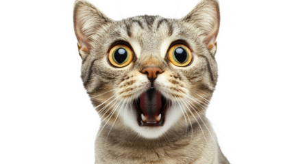 Astonished Cat Close-up