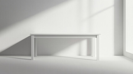 Minimalist White Table