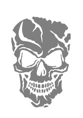 Tete de mort halloween crane dessin