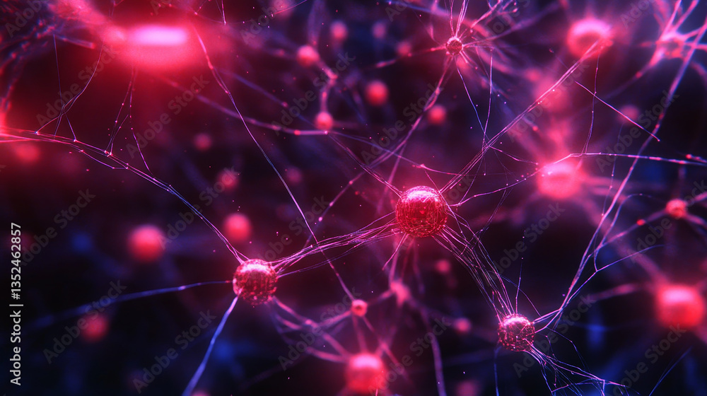 Poster digital network data and communication network concept abstract background