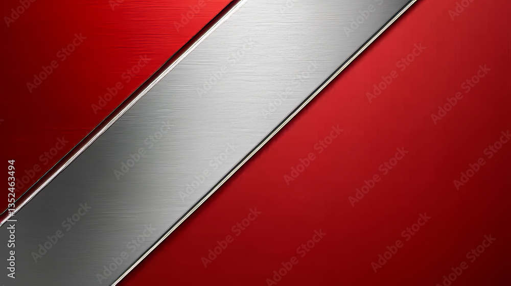 Poster red and silver abstract background vector business with copy space