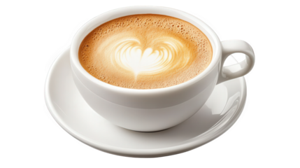 Aromatic Latte in White Cup