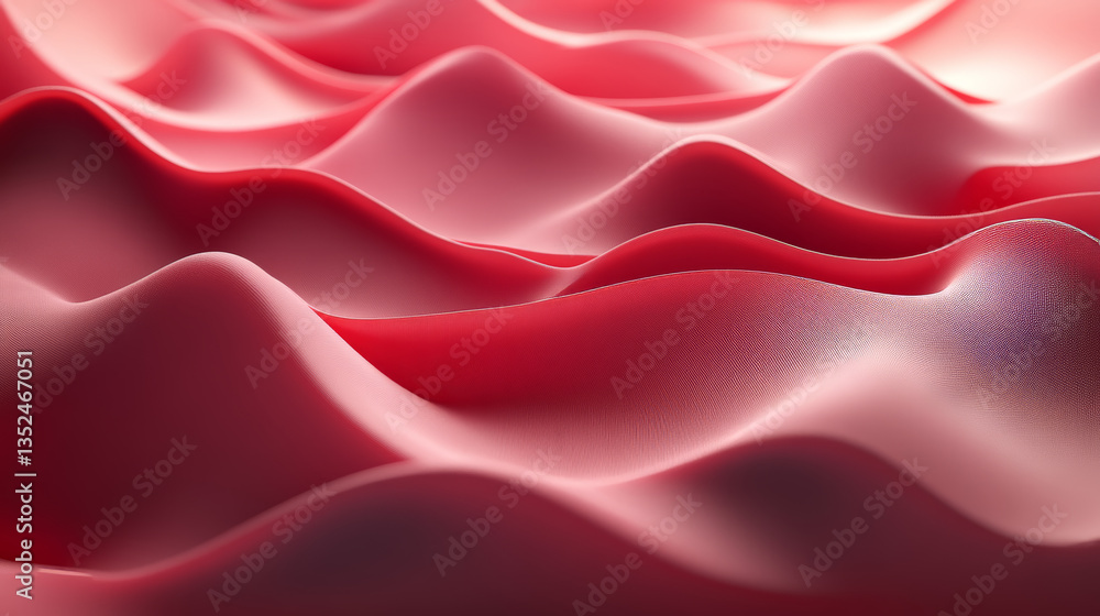 Poster red waves abstract transparency vector background