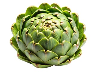 Fototapeta premium Artichoke isolated on transparent background 