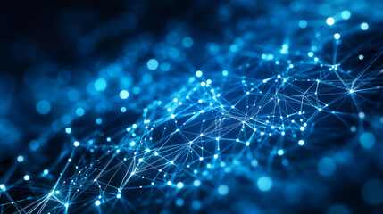 Digital Technology Network Data and Communication Concept Abstract Background