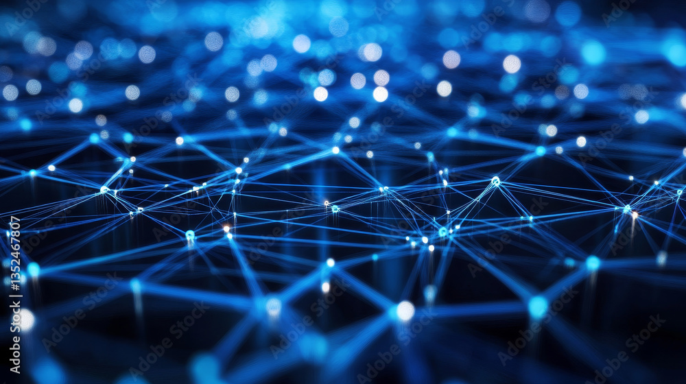 Poster digital technology network data and communication concept abstract background