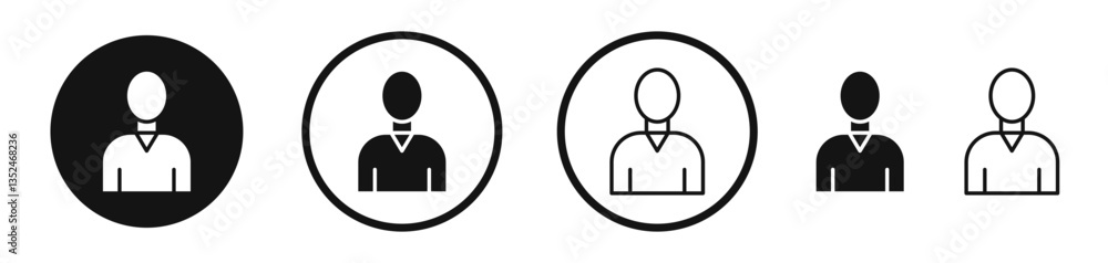 Poster admin icon set. vector icons for apps and website ui design