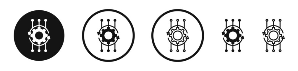 Algorithm icon set. vector icons for apps and website ui design