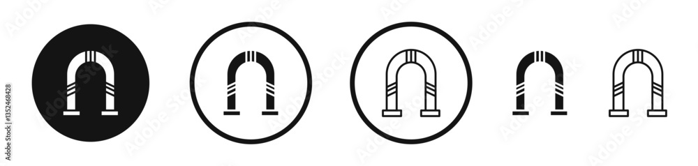 Aufkleber archway icon set. vector icons for apps and website ui design