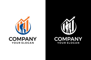 modern finance business logo. creative growth icon logo