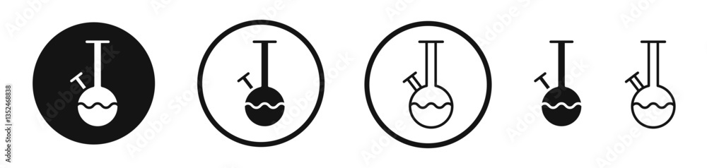 Aufkleber bong icon set. vector icons for apps and website ui design