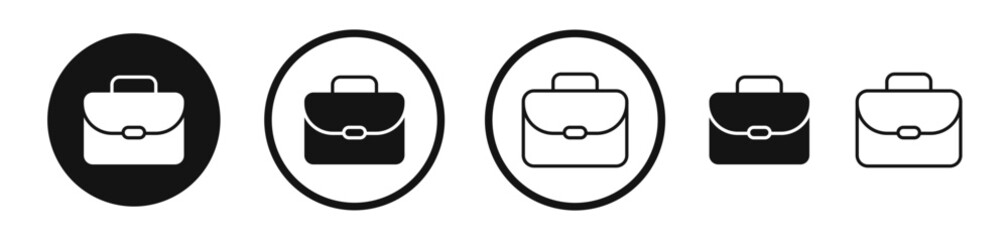 Briefcase vector icon symbol. illustration sign collection.