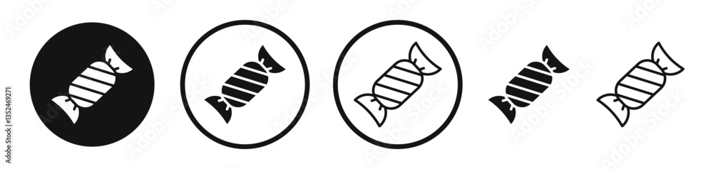 Poster candy-sweet icon set. vector icons for apps and website ui design