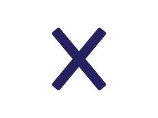 Obraz premium The cross icon typically signifies cancellation, rejection, or closing something, such as a window, notification, or action and illustration work.