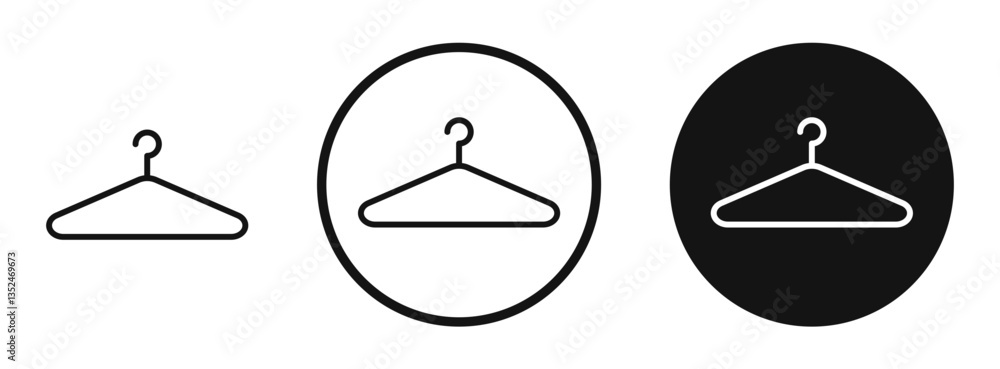 Poster clothes hanger icon set. vector icons for apps and website ui design