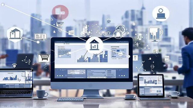Digital Storefront Growth Across Multiple Screens in Tech Hub