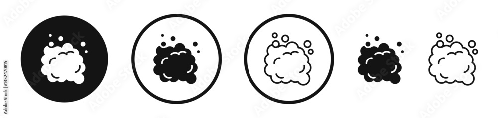 Poster foam icon set. vector icons for apps and website ui design