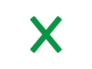 Obraz premium The cross icon typically signifies cancellation, rejection, or closing something, such as a window, notification, or action and illustration work.