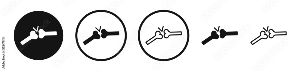 Aufkleber joint icon set. vector icons for apps and website ui design
