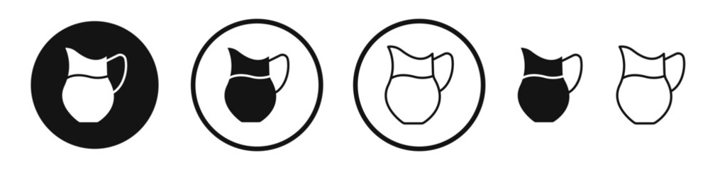 Jug icon set. vector icons for apps and website ui design