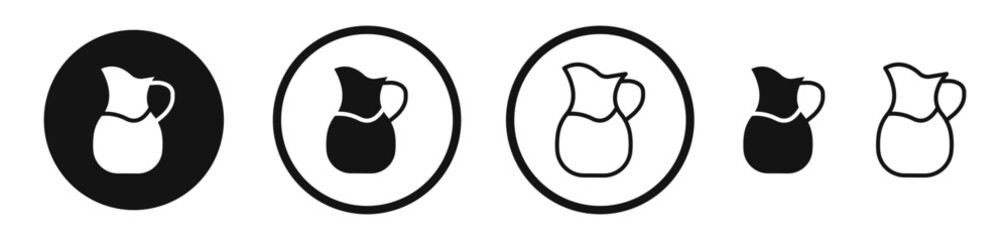 Jug icon set. vector icons for apps and website ui design