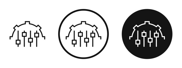 Mass customization icon set. vector icons for apps and website ui design