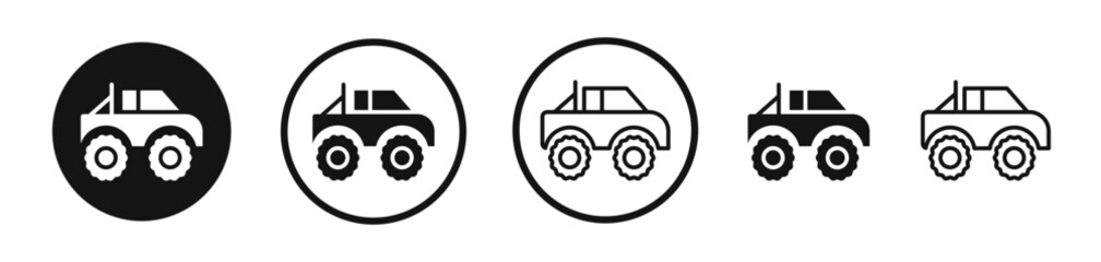 Monster truck icon set. vector icons for apps and website ui design © Creatives