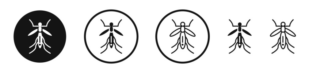 Mosquito icon set. vector icons for apps and website ui design