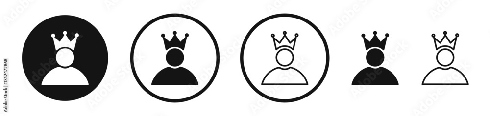 Poster premium user icon set. vector icons for apps and website ui design