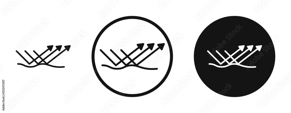 Aufkleber reflect icon set. vector icons for apps and website ui design