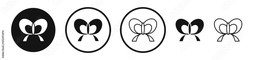 Aufkleber ribbon icon set. vector icons for apps and website ui design