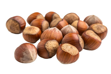 Fototapeta premium Natural Hazelnuts with Shell Detail for Ingredient.