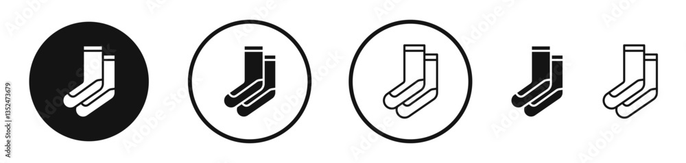 Poster socks icon set. vector icons for apps and website ui design