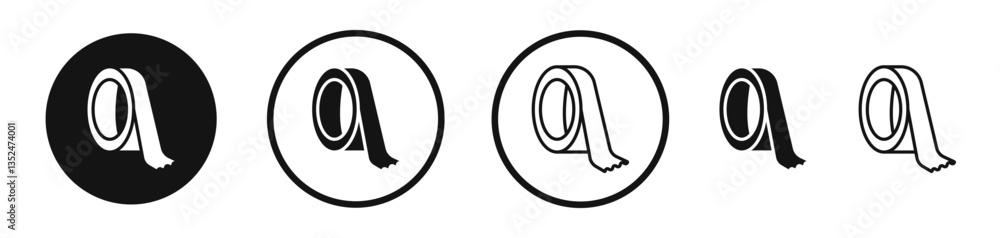 Poster tape icon set. vector icons for apps and website ui design