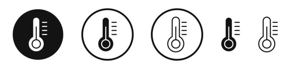 Temperature vector icon symbol. illustration sign collection.
