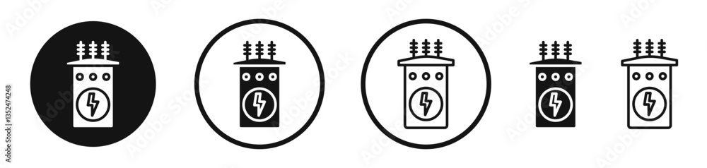 Poster transformer icon set. vector icons for apps and website ui design
