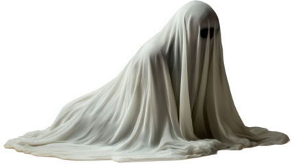 Hidden Figure Covered in White Sheet