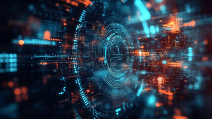 abstract background digital technology concept. Vector illustration